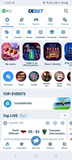 Download 1xBet Egypt for Android